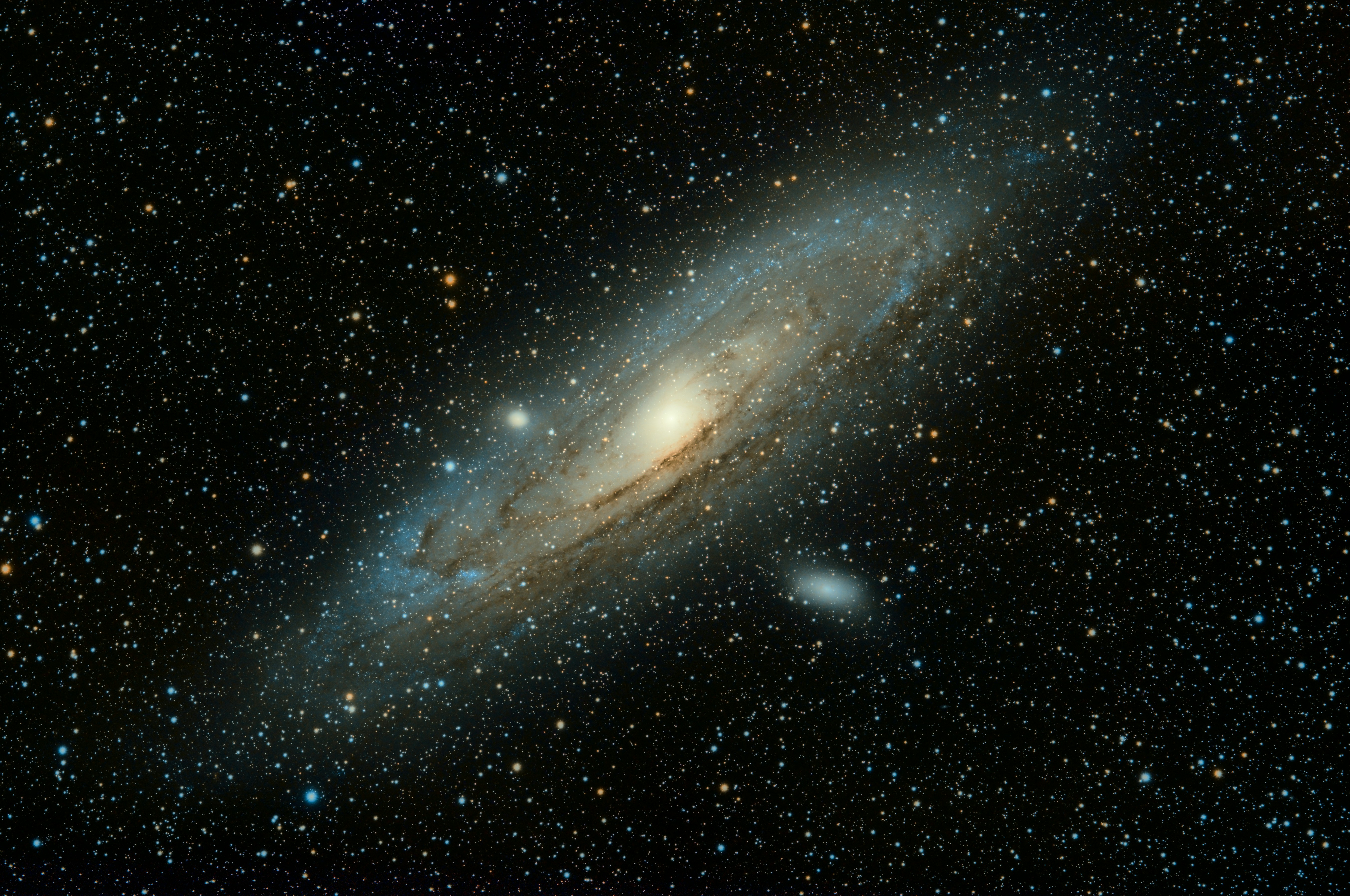 The Milky Way galaxy stretching across a dark, star-filled night sky